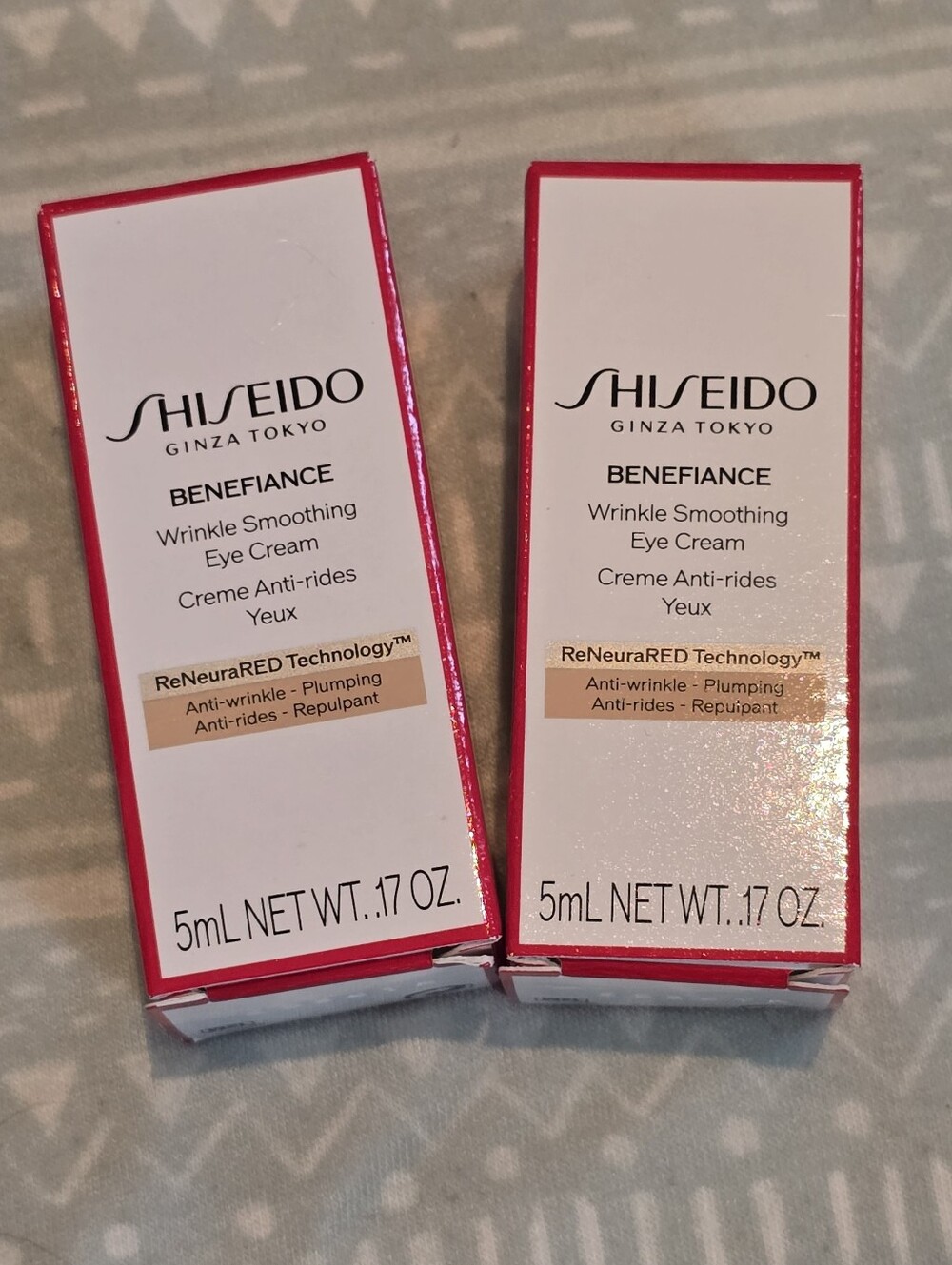 Shiseido Benefiance Wrinkle Smoothing Eye Cream - Bundle NEW